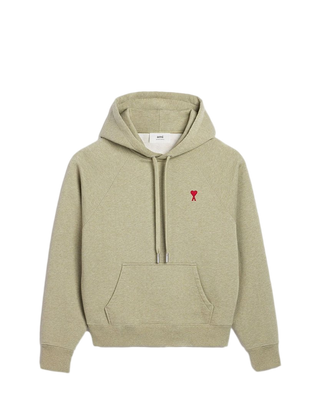 AMI Paris Ami De Coeur Hoodie Green