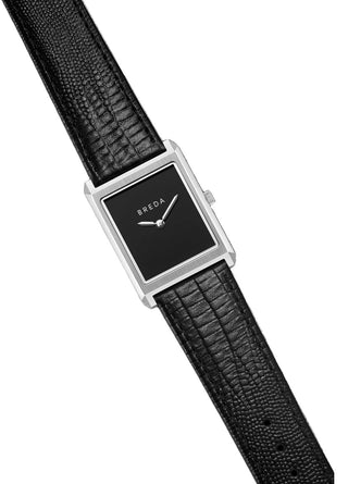 Breda Virgil Lizard Embossed Silver/Black/Midnight 1763A