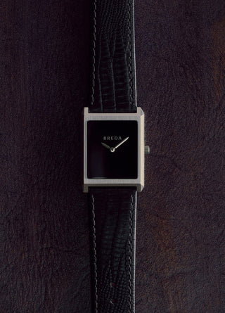 Breda Virgil Lizard Embossed Silver/Black/Midnight 1763A