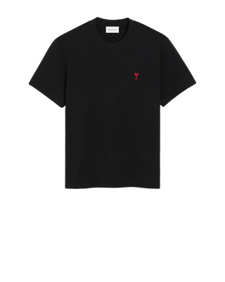Ami Paris Cotton Ami de Coeur T-Shirt Black