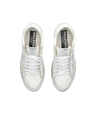 Golden Goose Ball Star Leather Sneakers Optic White