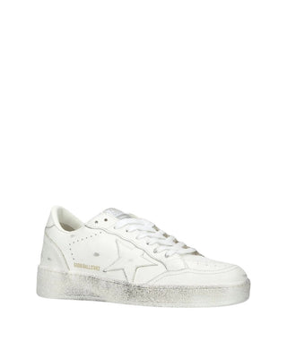 Golden Goose Ball Star Leather Sneakers Optic White