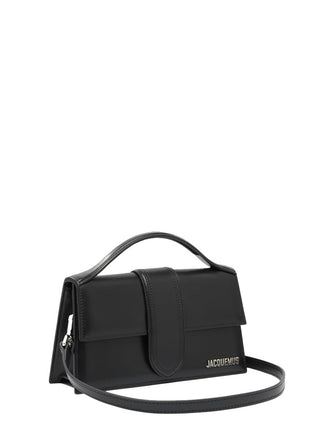 Jacquemus 'Le Grand Bambino' Leather Crossbody Handbag Black Silver