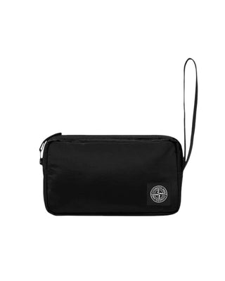 Stone Island 9200013 COATED NYLON METAL IN ECONYL® Pouch Black