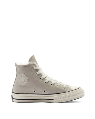 Converse Cozy Club Chuck 70 Warm Lining Leather High Tops Grey