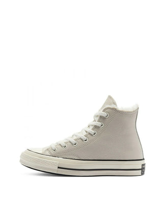 Converse Cozy Club Chuck 70 Warm Lining Leather High Tops Grey