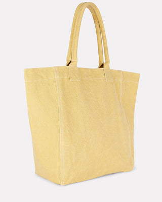 Isabel Marant Yenky Logo Canvas Tote Bag Yellow