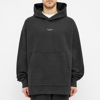 Acne Studios Franklin Reverse Logo Hoody Black