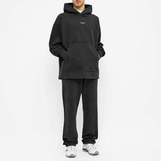 Acne Studios Franklin Reverse Logo Hoody Black