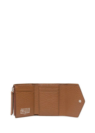 Maison Margiela Leather Envelope Trifold Wallet Brown