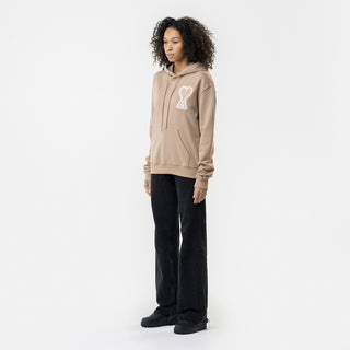 AMI Paris Oversize Ami de Coeur hoodie Khaki