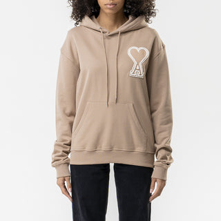 AMI Paris Oversize Ami de Coeur hoodie Khaki