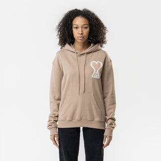 AMI Paris Oversize Ami de Coeur hoodie Khaki