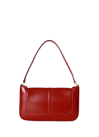 By Far Miranda Burgundy Vintage Gloss Leather