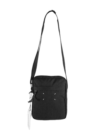 Maison Margiela Canvas Mini Shoulder Bag In Black