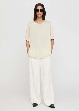 Toteme Oversized Mulberry Silk Tee Dessert