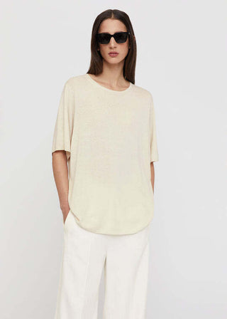 Toteme Oversized Mulberry Silk Tee Dessert