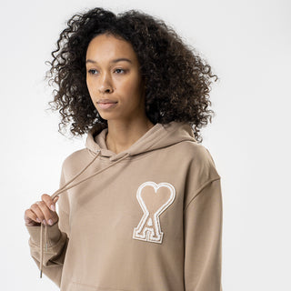 AMI Paris Oversize Ami de Coeur hoodie Khaki