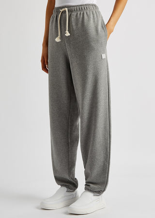 Acne Studios Frack Face Cotton Sweatpants Grey Melange