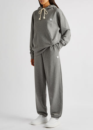 Acne Studios Frack Face Cotton Sweatpants Grey Melange