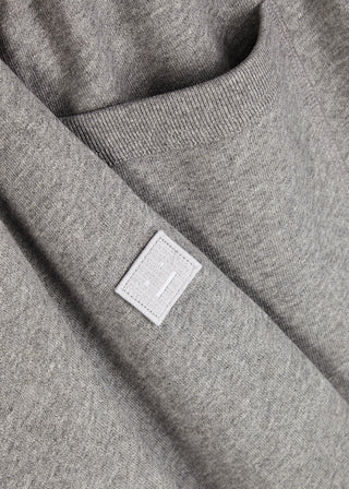 Acne Studios Frack Face Cotton Sweatpants Grey Melange