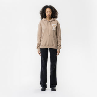 AMI Paris Oversize Ami de Coeur hoodie Khaki