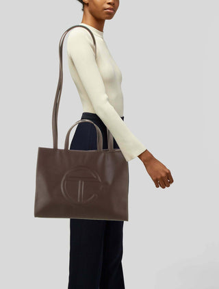 Telfar Medium Shopping Bag Chocolate