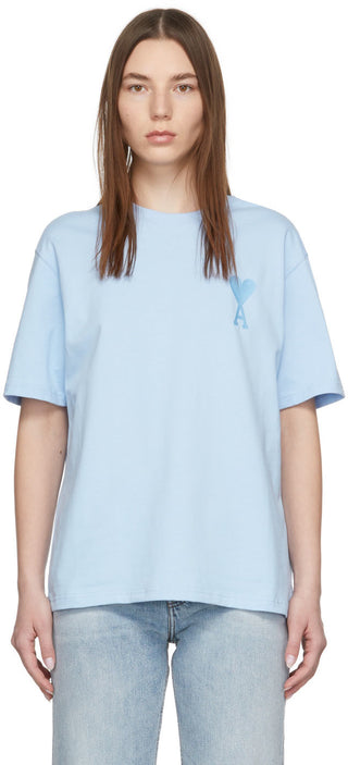 AMI ALEXANDRE MATTIUSSI Ami de Cœur T-Shirt Blue