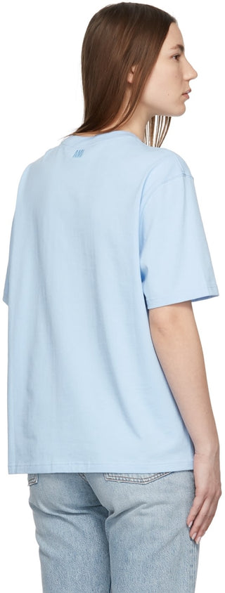 AMI ALEXANDRE MATTIUSSI Ami de Cœur T-Shirt Blue